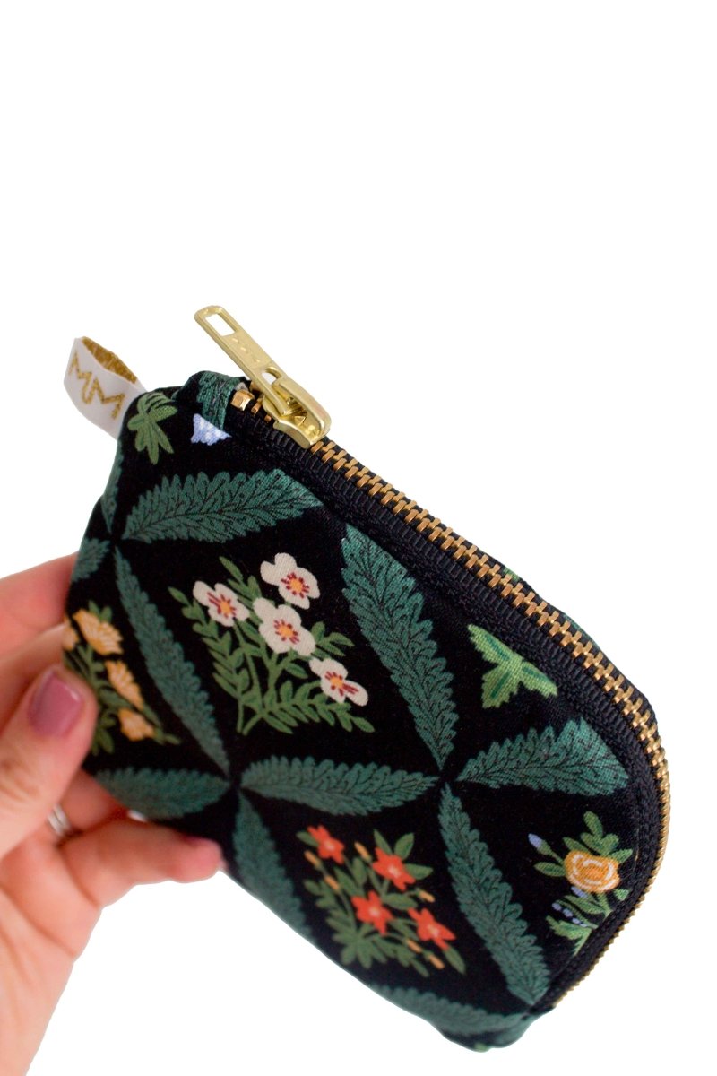 Darling Dahlia Mini Travel Purse Pouch - Modern Makerie