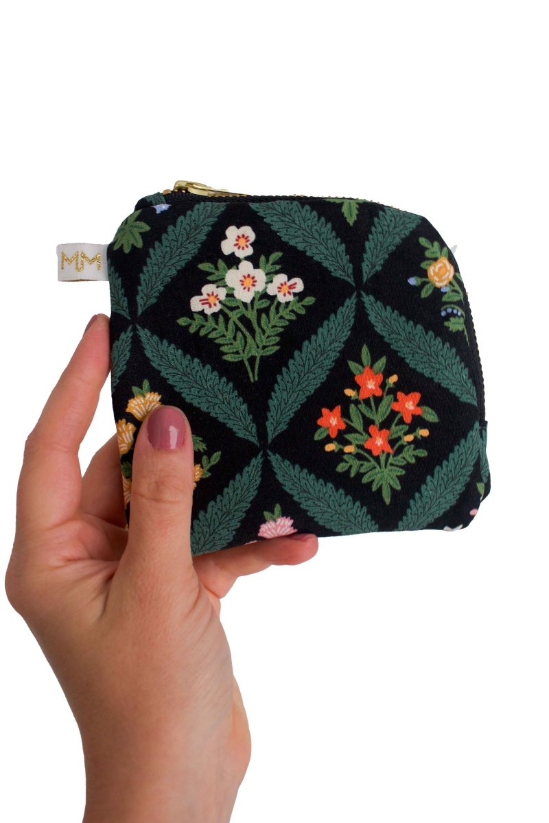 Darling Dahlia Mini Travel Purse Pouch - Modern Makerie