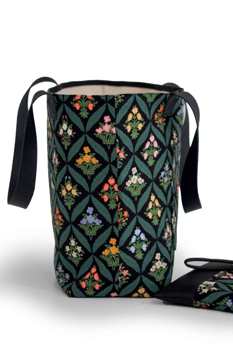 Darling Dahlia Tote, Insert, Wristlet & Crossbody Strap Bundle - Modern Makerie