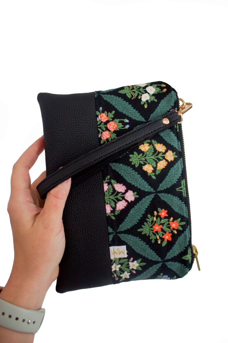 Darling Dahlia Tote, Insert, Wristlet & Crossbody Strap Bundle - Modern Makerie