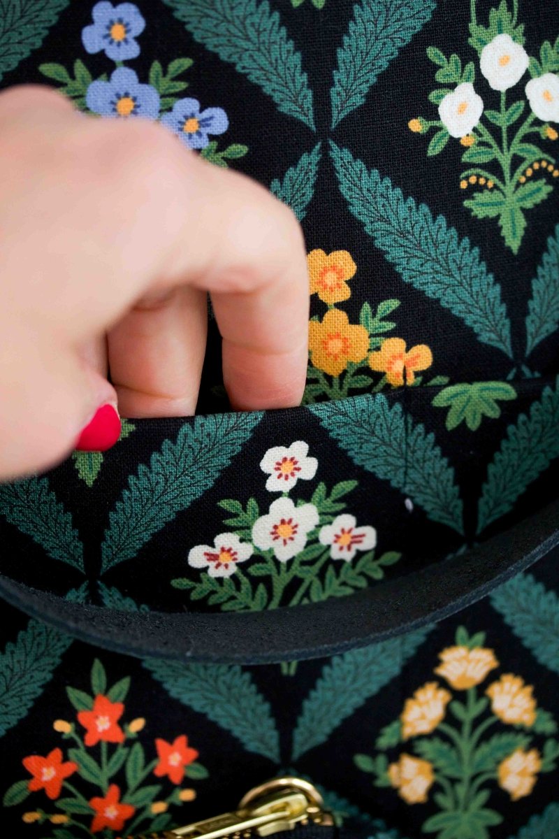 Darling Dahlia Tote, Insert, Wristlet & Crossbody Strap Bundle - Modern Makerie