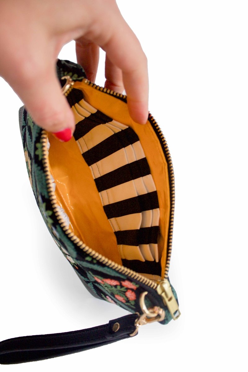 Darling Dahlia Tote, Insert, Wristlet & Crossbody Strap Bundle - Modern Makerie