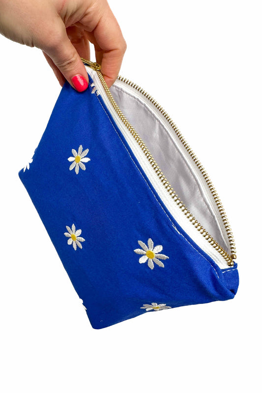 Embroidered Daisy Mini Maxx Travel Bag READY TO SHIP - Modern Makerie