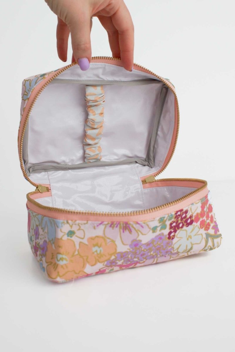 English Rose Canvas Mini Leak - proof Cube with Brush Loops - Modern Makerie