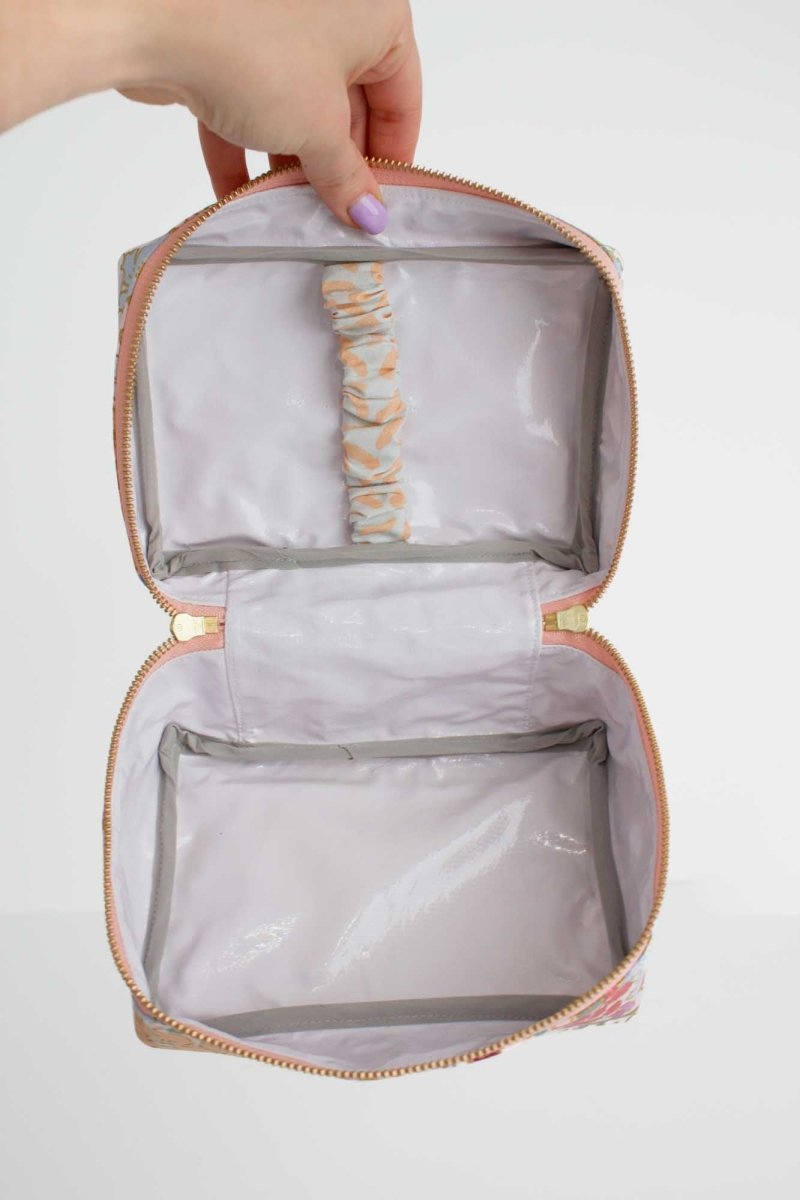 English Rose Canvas Mini Leak - proof Cube with Brush Loops - Modern Makerie