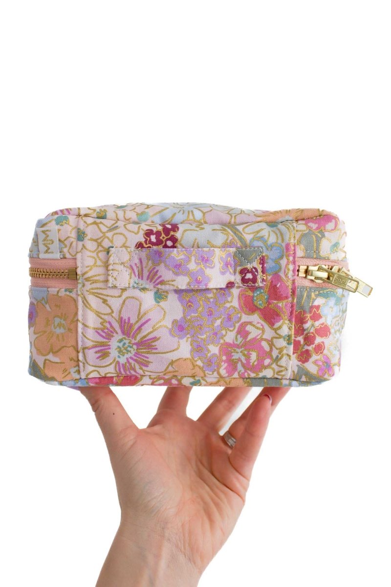 English Rose Canvas Mini Leak - proof Cube with Brush Loops - Modern Makerie