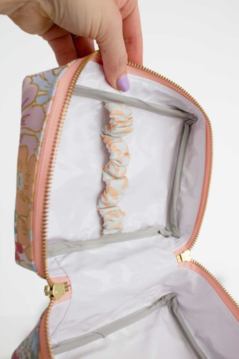 English Rose Canvas Mini Leak - proof Cube with Brush Loops - Modern Makerie