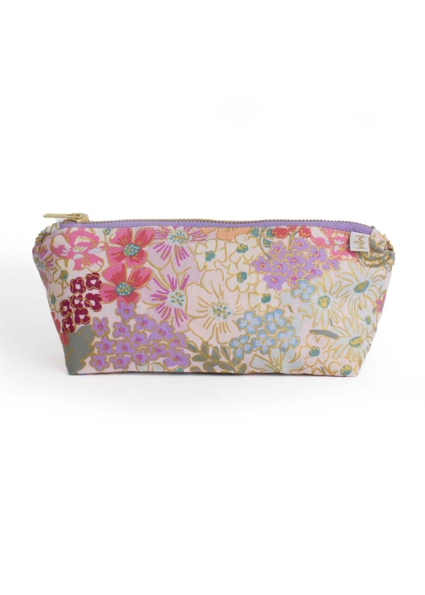 English Rose Canvas Stash Makeup Bag & Travel Pouch - Modern Makerie