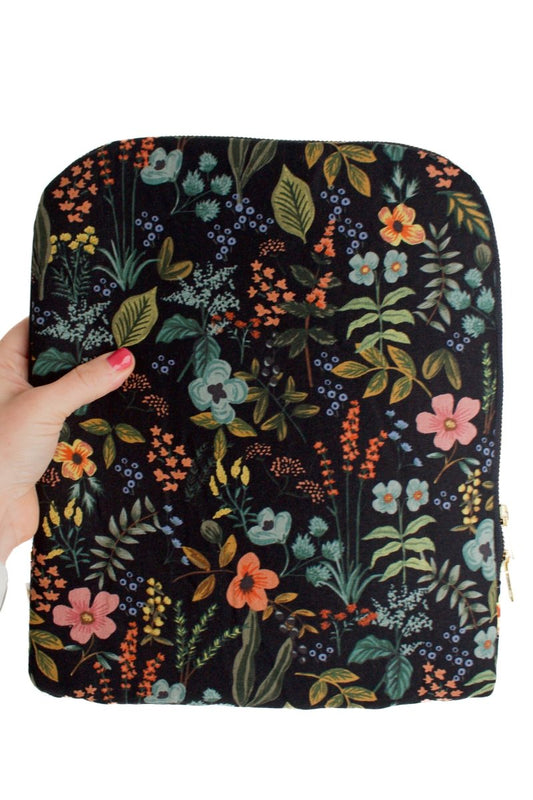 Evening Wildflower Canvas 11" Device Tablet Sleeve - Modern Makerie