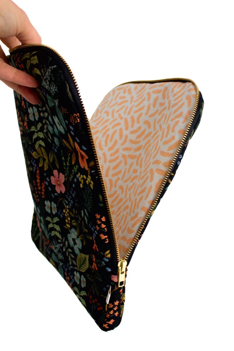 Evening Wildflower Canvas 11" Device Tablet Sleeve - Modern Makerie