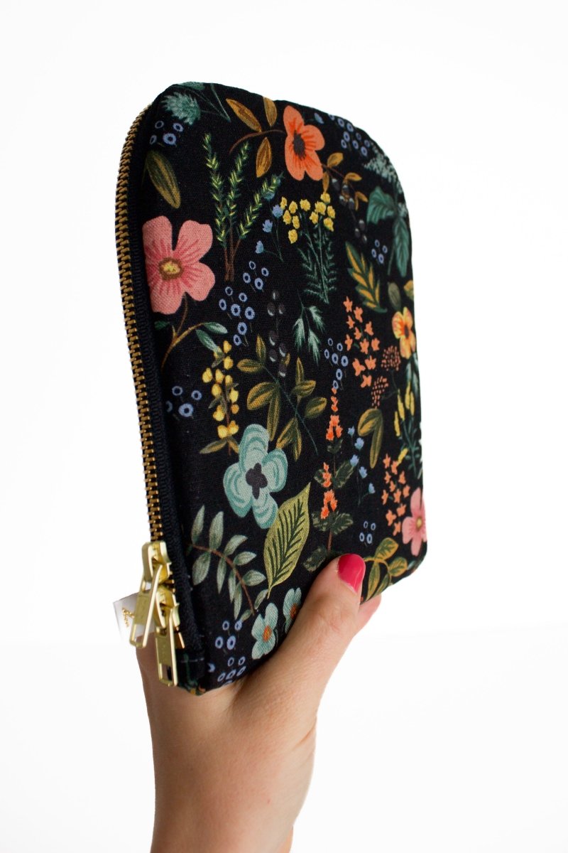 Evening Wildflower Canvas 6.8" Device Tablet Sleeve - Modern Makerie