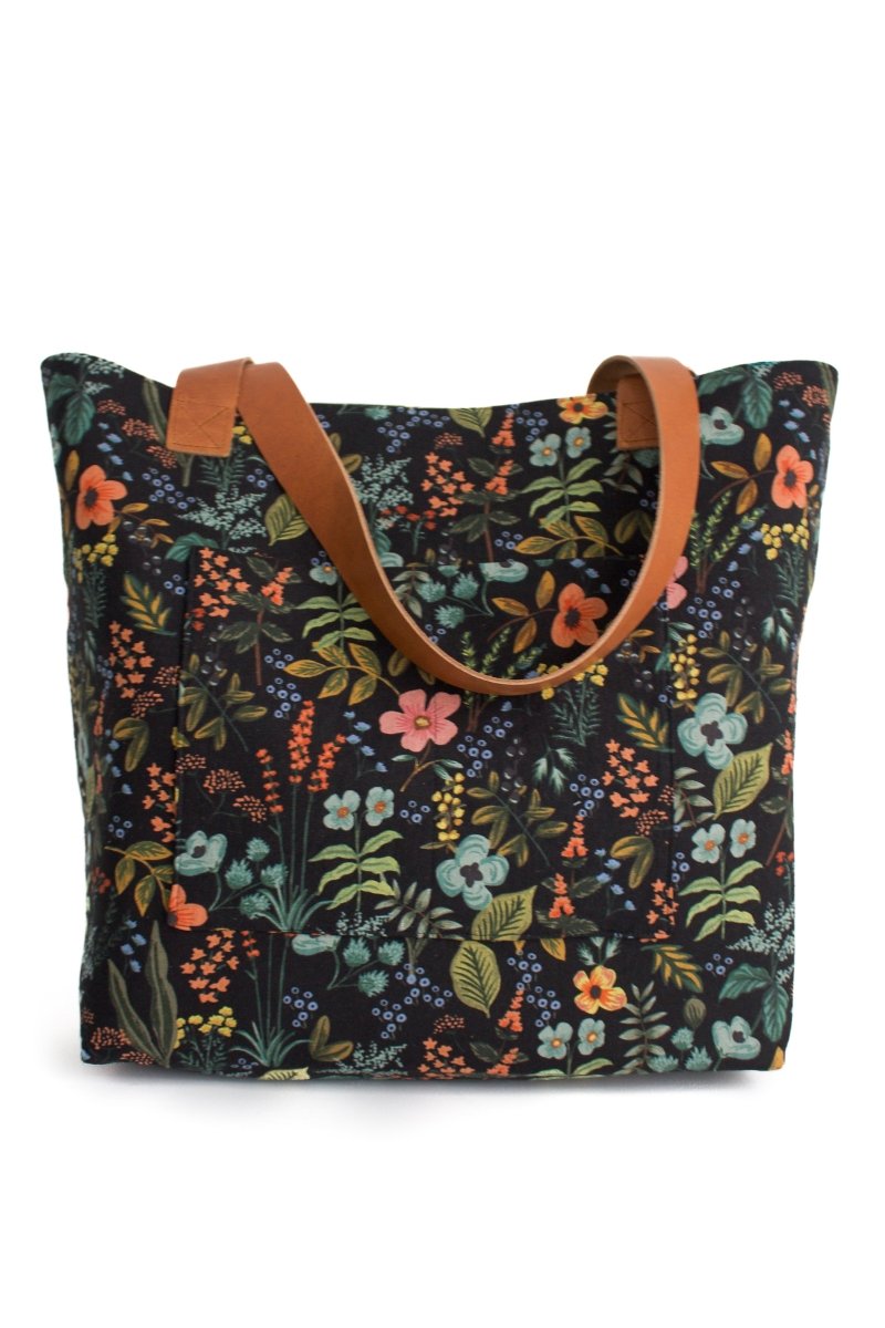 Evening Wildflower Canvas Everyday Canvas Tote Bag - Modern Makerie