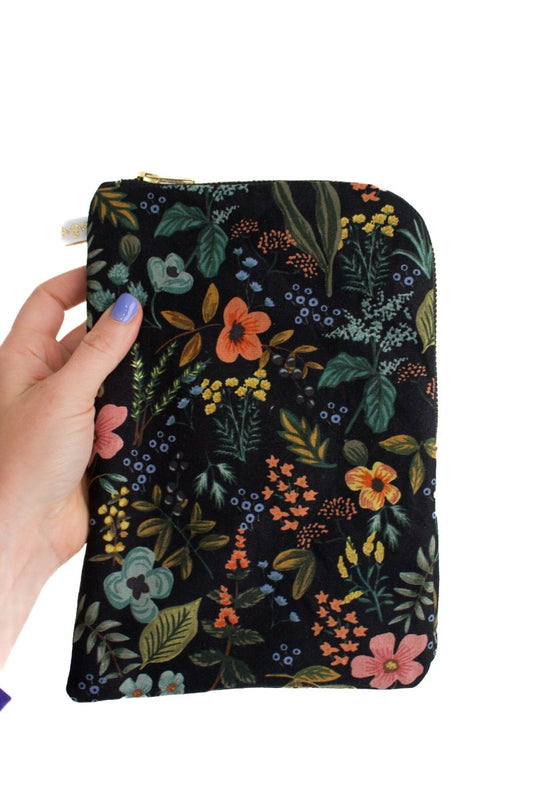 Evening Wildflower Canvas Everyday Diaper Pouch - Modern Makerie