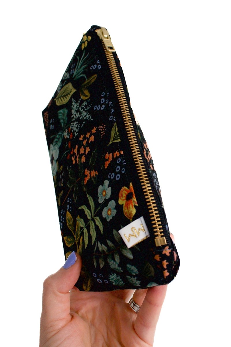 Evening Wildflower Canvas Stash Toiletry Bag - Modern Makerie