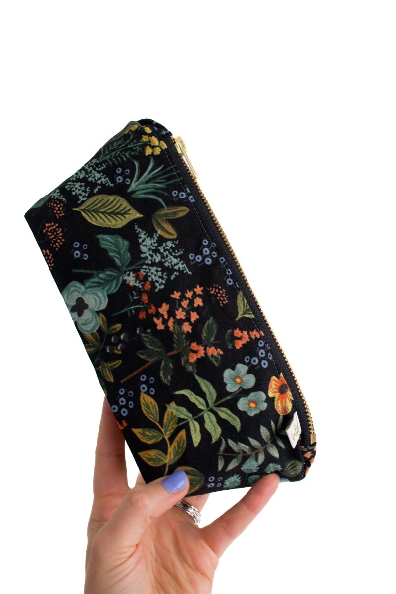 Evening Wildflower Canvas Stash Toiletry Bag - Modern Makerie