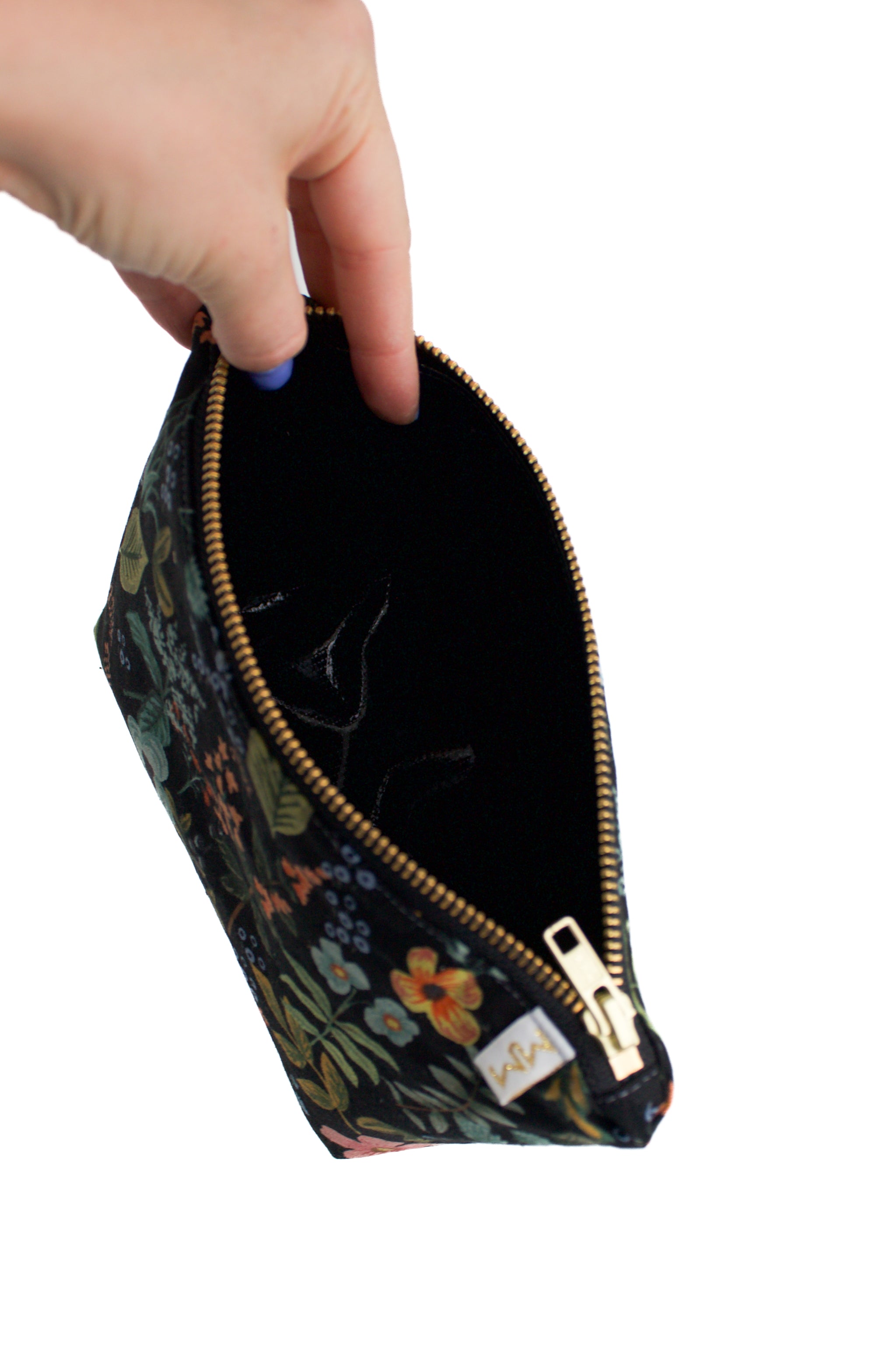 Evening Wildflower Canvas Mini Maxx Makeup & Toiletry Bag