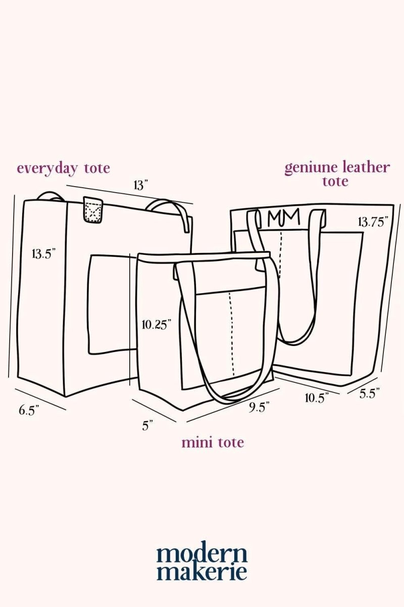 Floral Sketch Everyday Leak - Proof Tote Bag - Modern Makerie