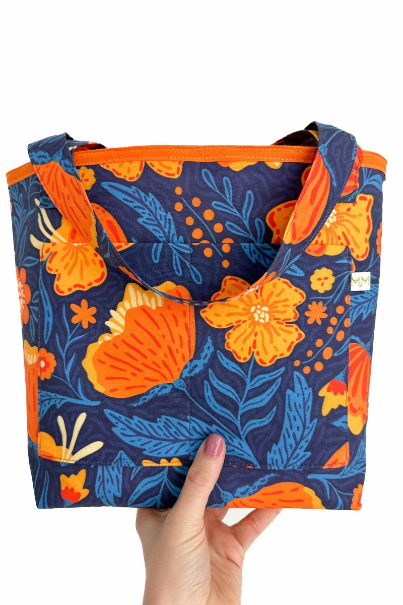 Folk Floral 3 Piece Mini Tote & Cosmetic Bag Set - Modern Makerie