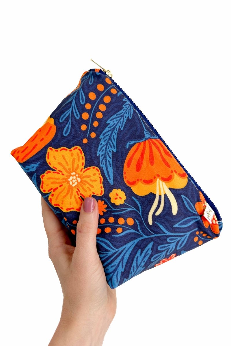 Folk Floral 3 Piece Mini Tote & Cosmetic Bag Set - Modern Makerie