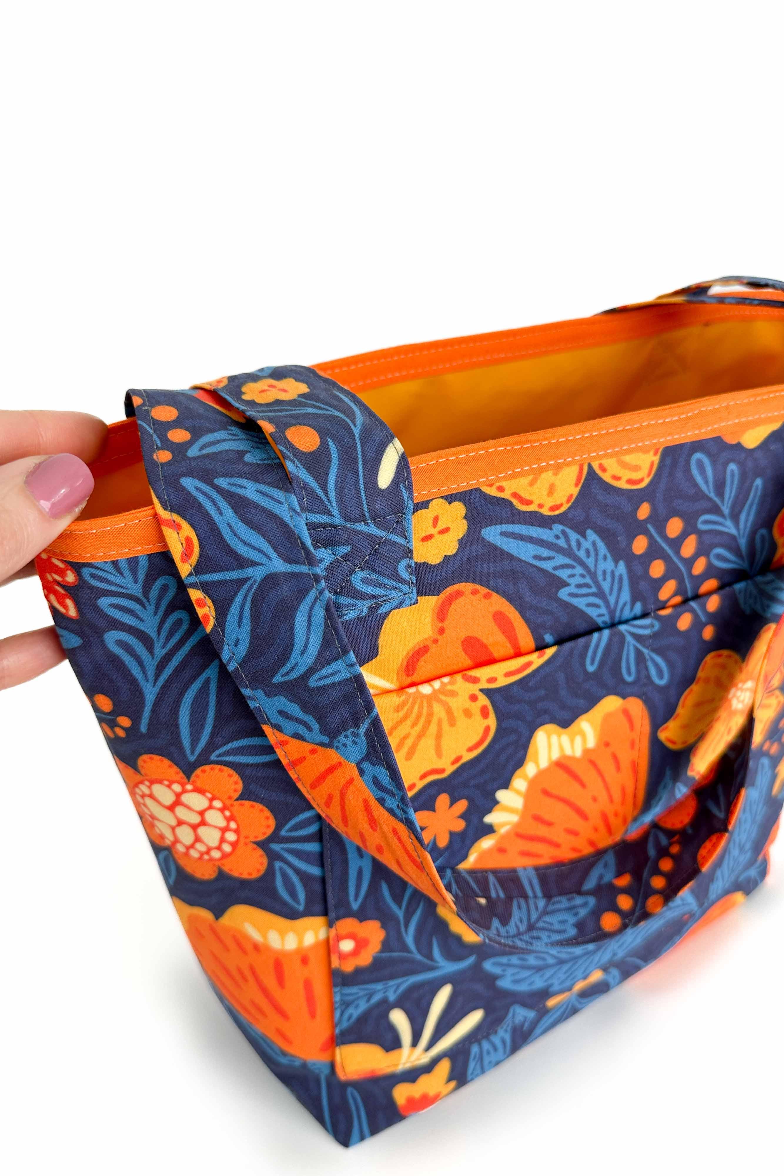 Folk Floral Mini Leak-proof Tote Bag READY TO SHIP - Modern Makerie