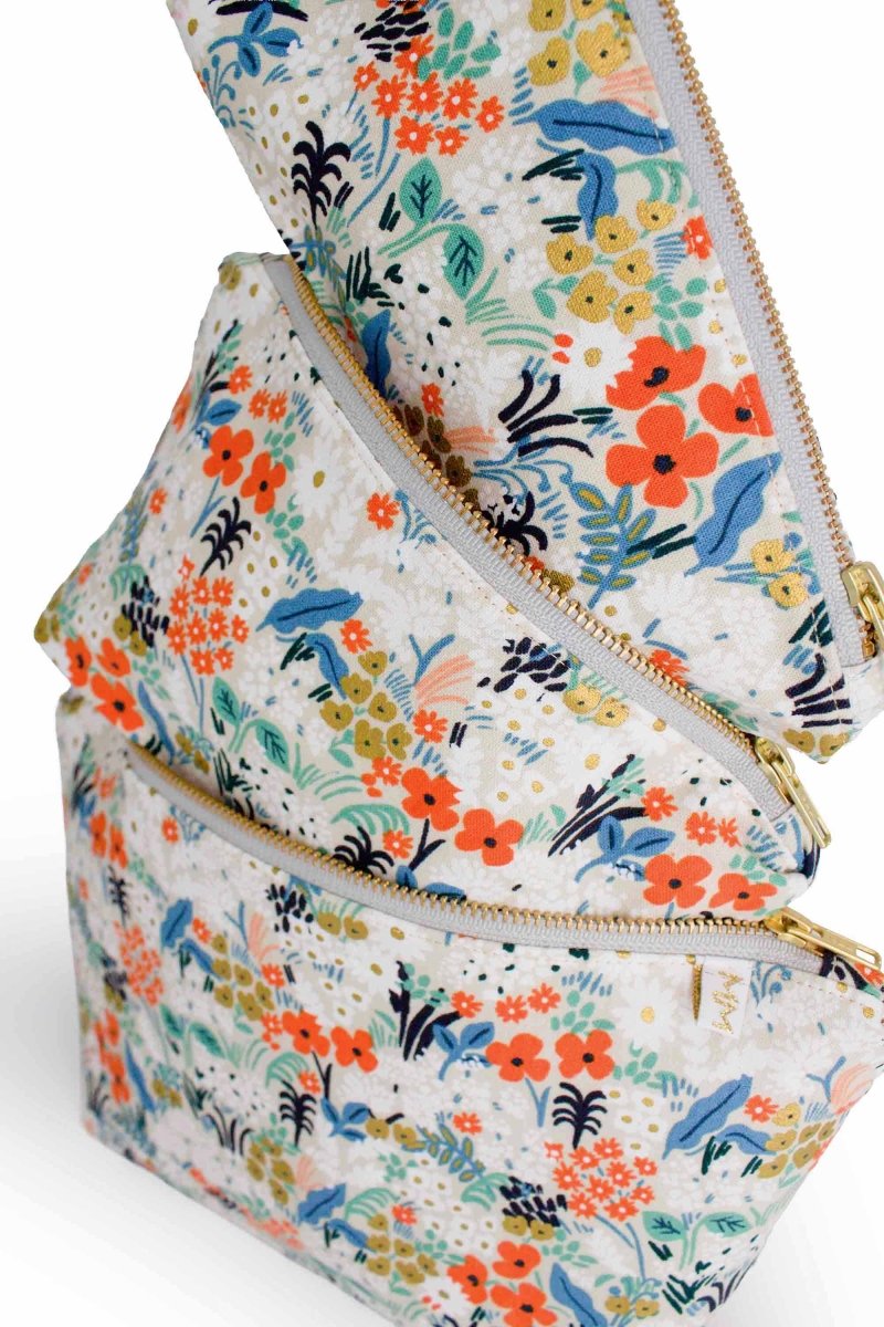 Golden Meadow 3 - Piece Toiletry Bag Set - Modern Makerie