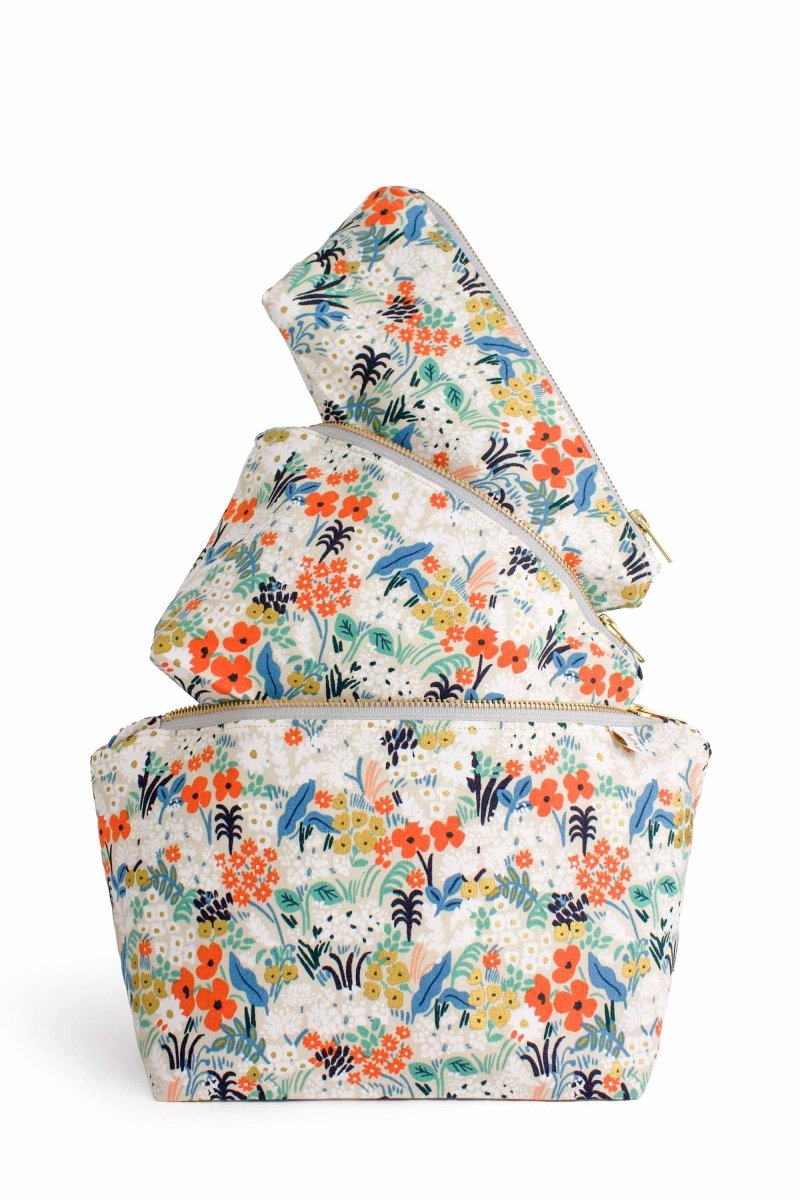 Golden Meadow 3 - Piece Toiletry Bag Set - Modern Makerie