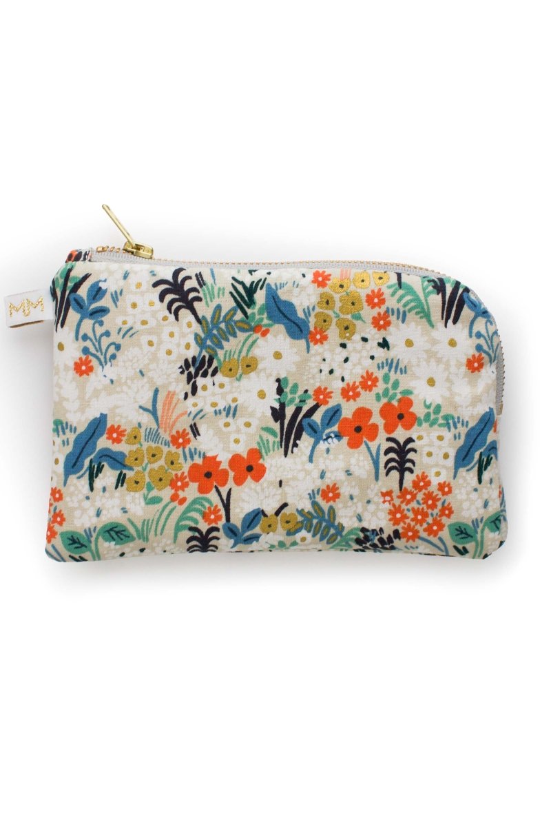 Golden Meadow Canvas Everyday Essentials & Makeup Pouch - Modern Makerie