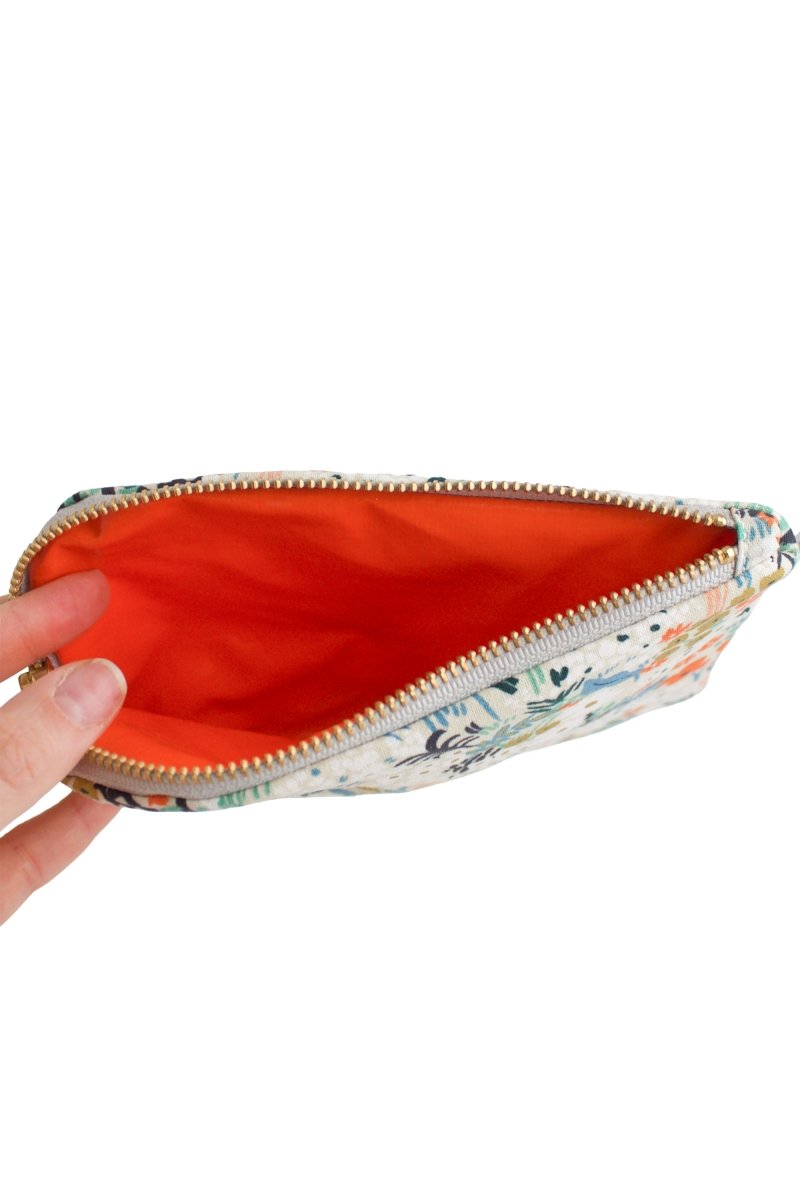 Golden Meadow Canvas Everyday Essentials & Makeup Pouch - Modern Makerie