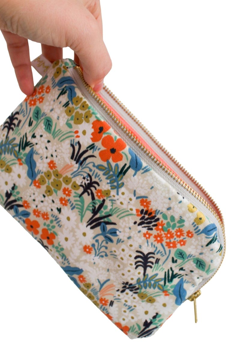 Golden Meadow Canvas Everyday Plus Essentials & Makeup Pouch - Modern Makerie
