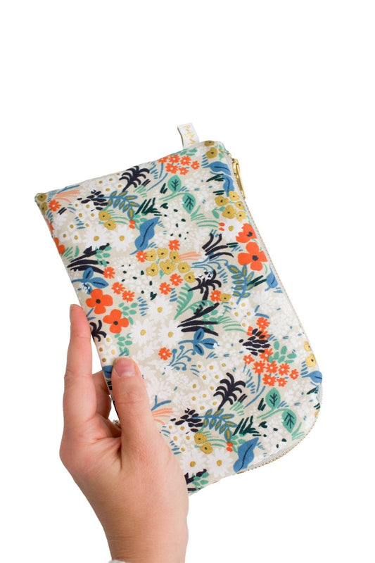 Golden Meadow Canvas Everyday Plus Essentials & Makeup Pouch - Modern Makerie