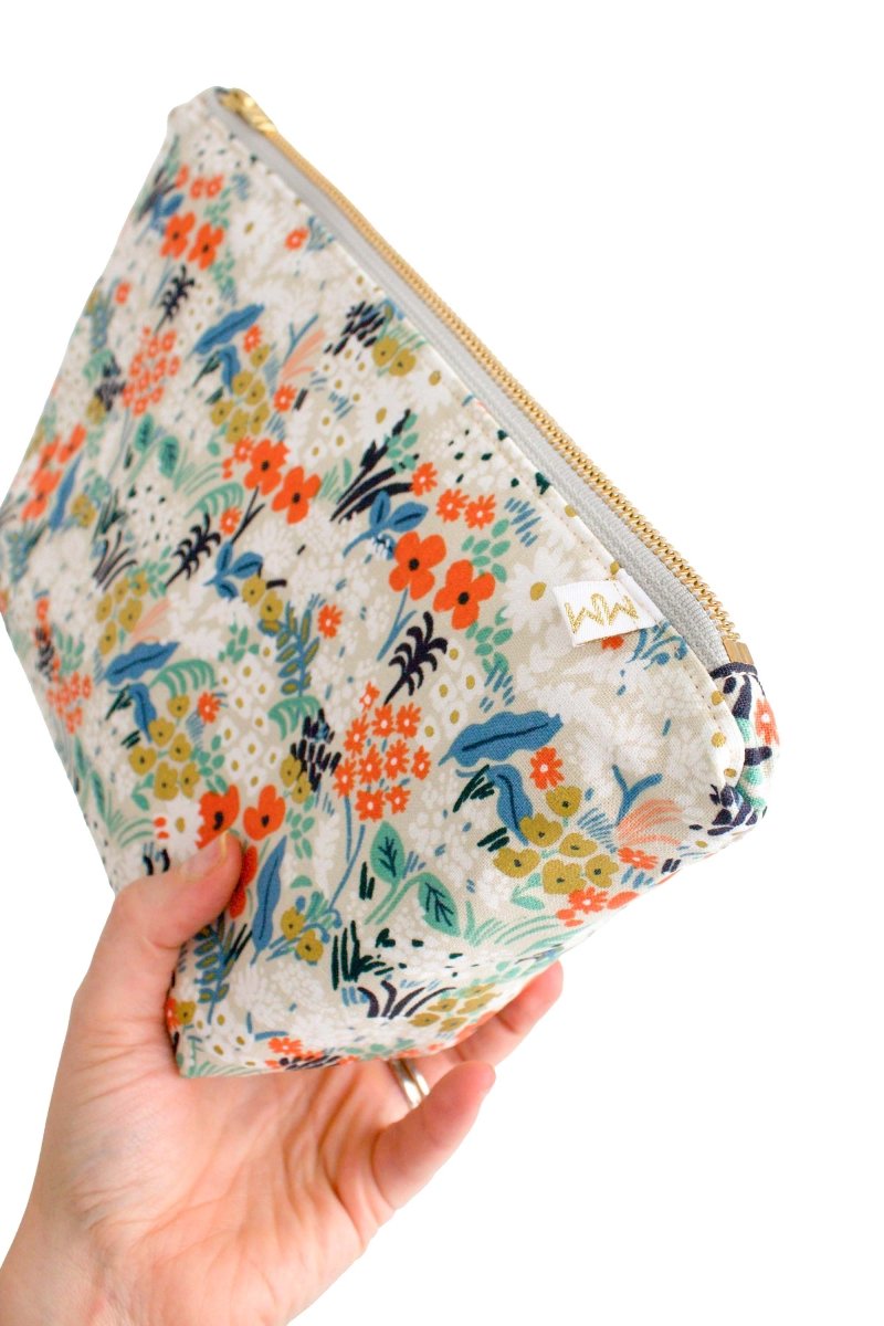 Golden Meadow Canvas Maxx Makeup & Toiletry Bag - Modern Makerie