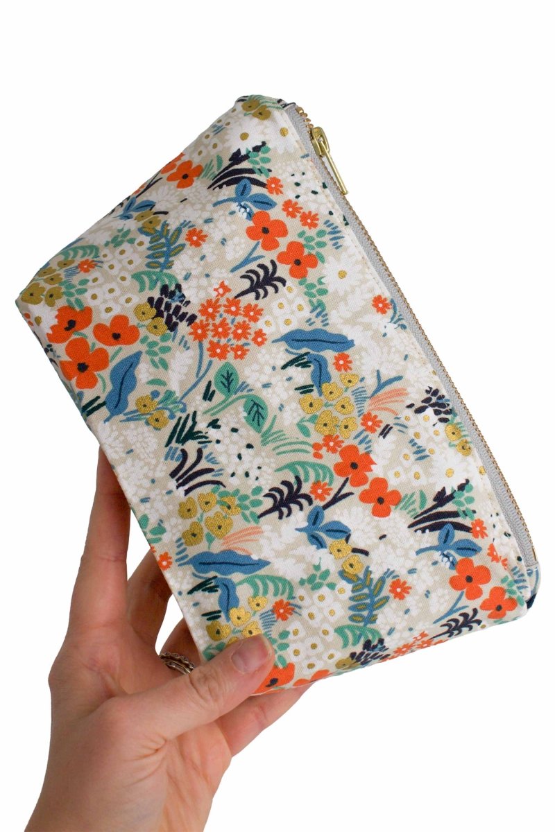 Golden Meadow Canvas Mini Maxx Makeup & Toiletry Bag - Modern Makerie