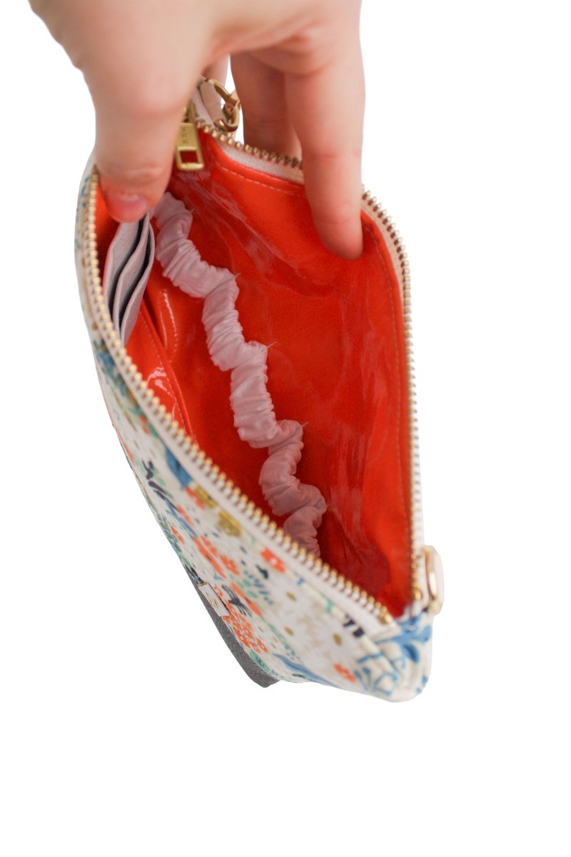 Golden Meadow Vegan Leather Wristlet – Convertible Crossbody Wallet - Modern Makerie