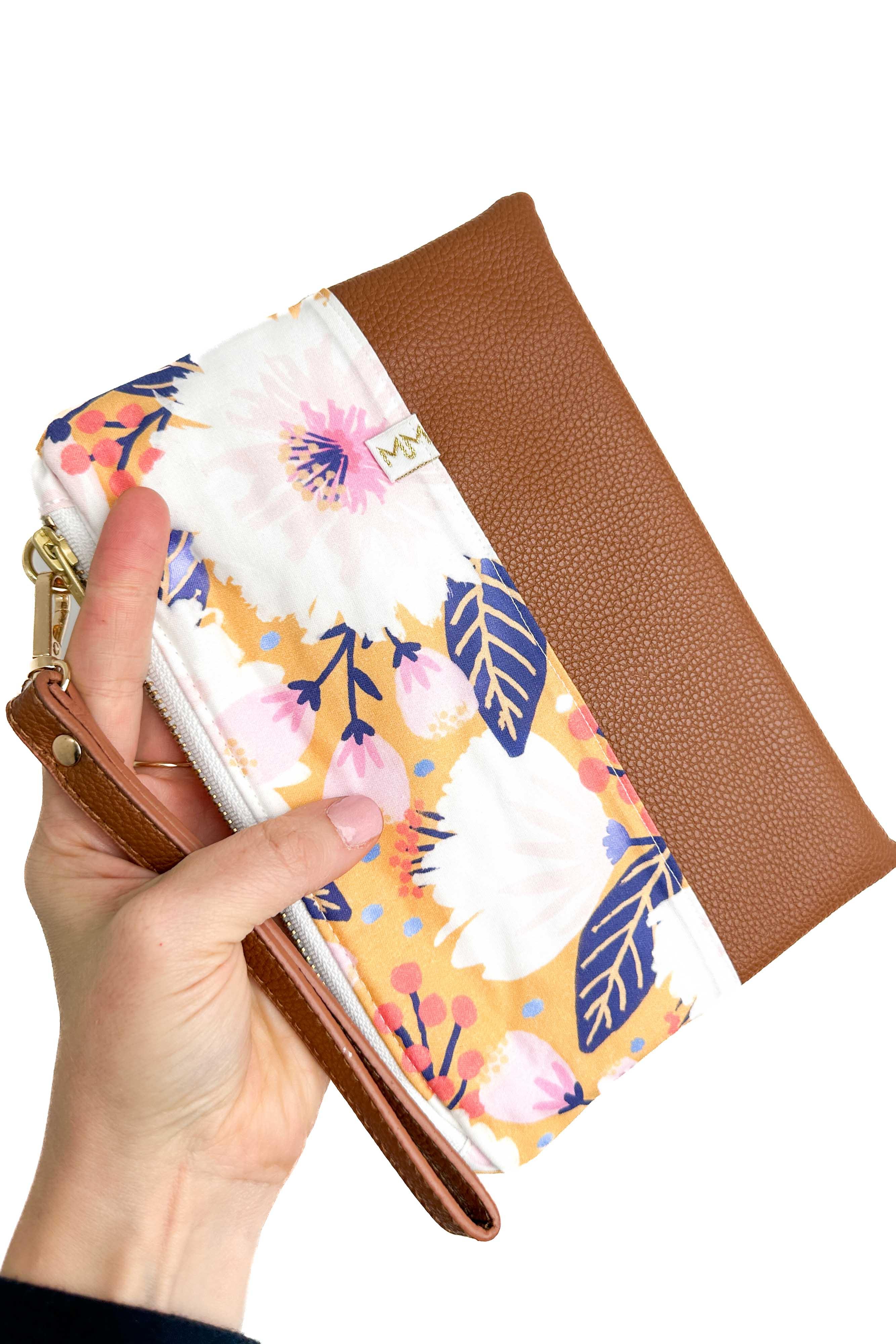 Golden Summer Convertible Crossbody Wristlet+ with Compartments READY TO SHIP - Modern Makerie