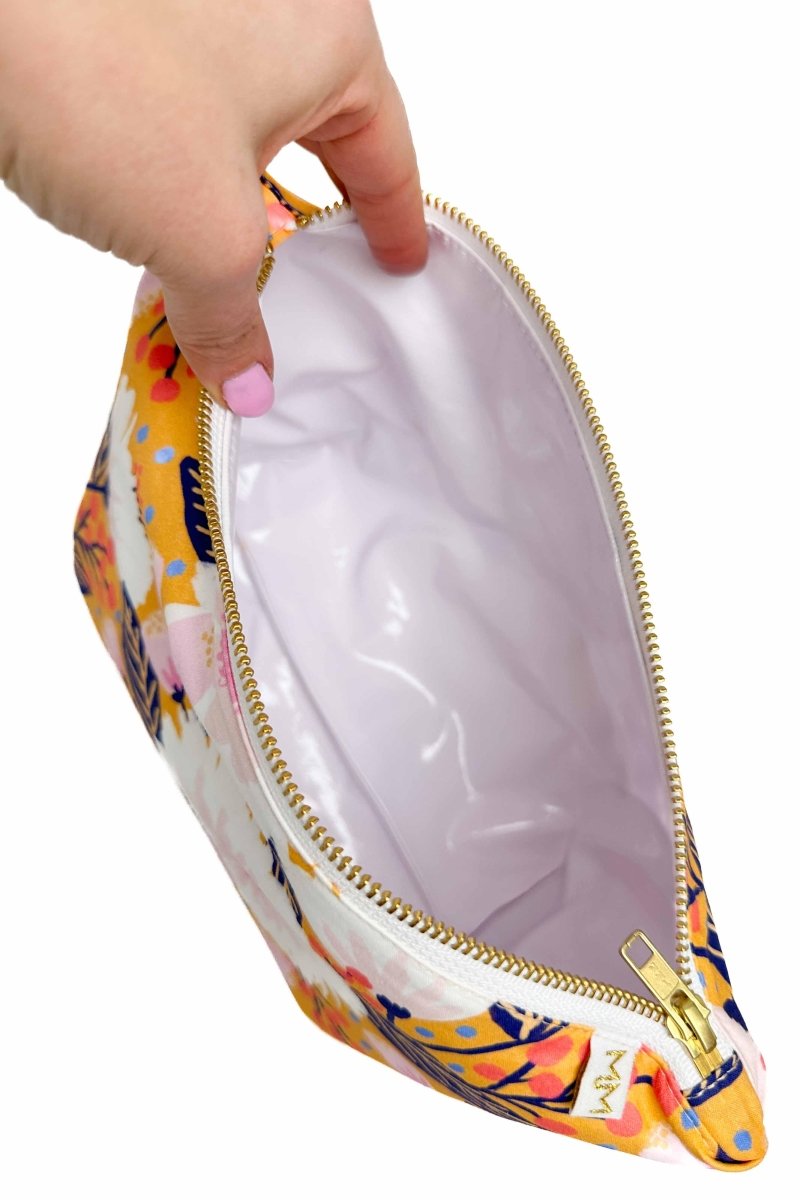 Golden Summer Maxx Cosmetic Bag - Modern Makerie