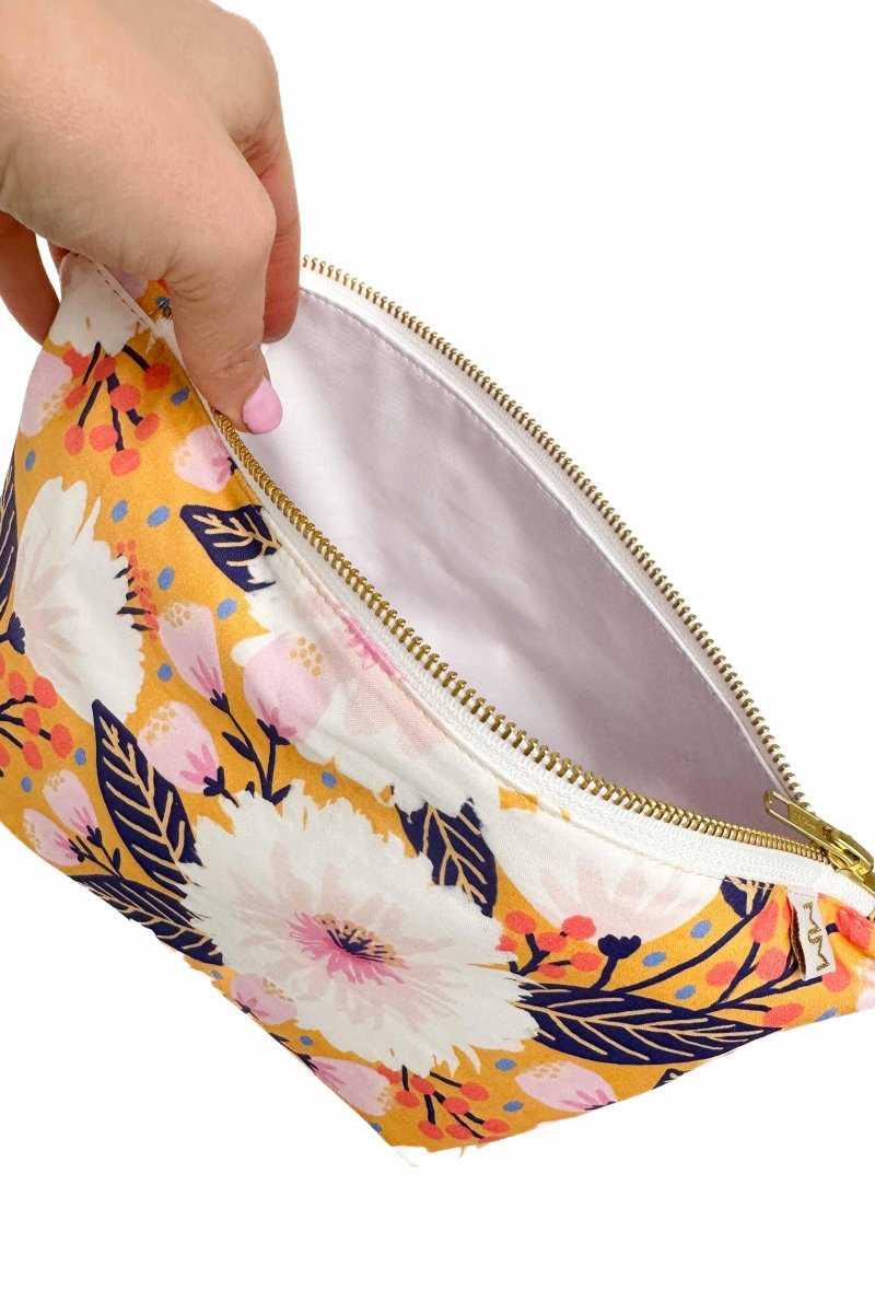 Golden Summer Maxx Cosmetic Bag - Modern Makerie