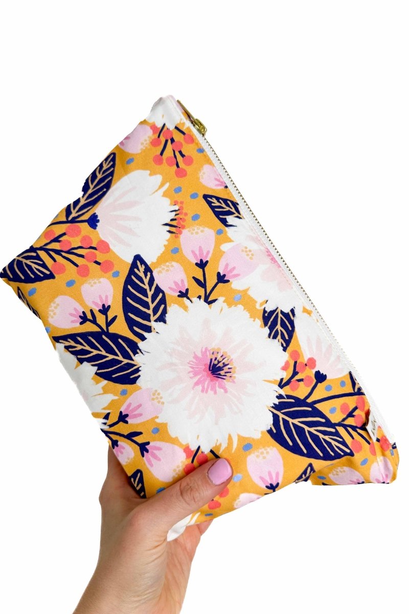 Golden Summer Maxx Cosmetic Bag - Modern Makerie