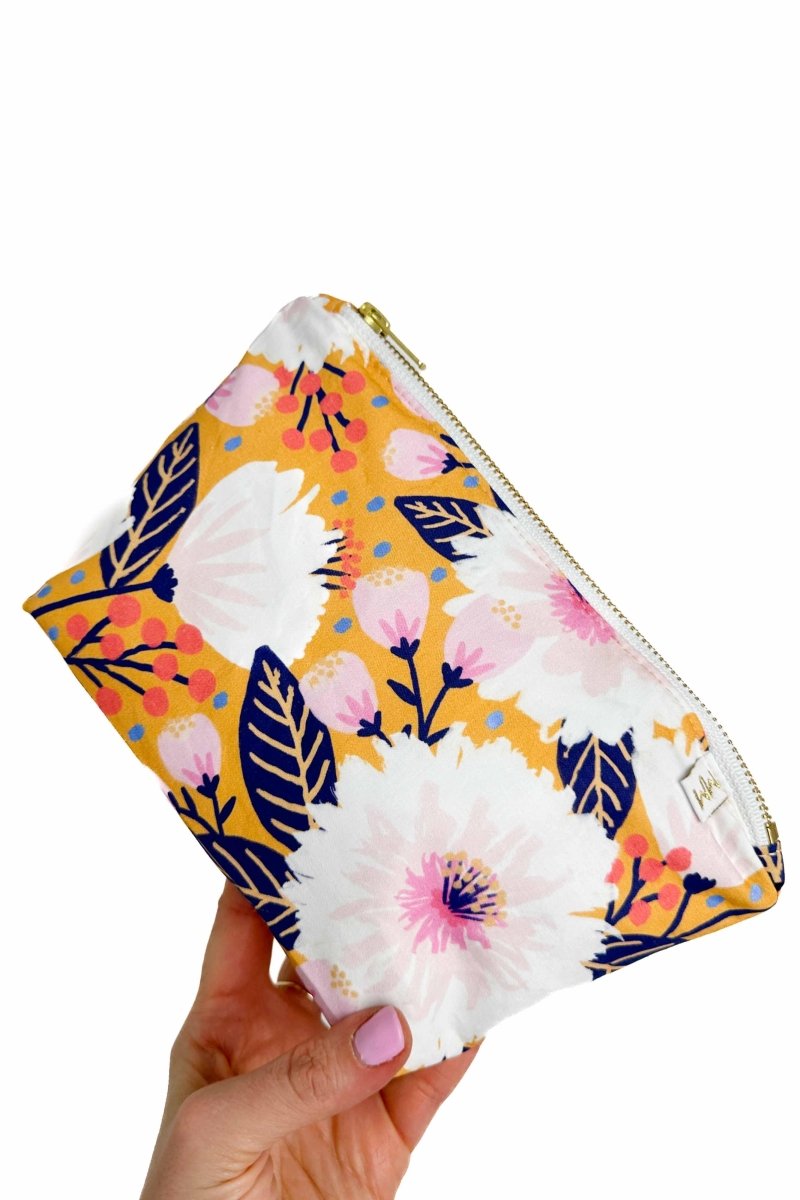 Golden Summer Mini Maxx Cosmetic Bag - Modern Makerie