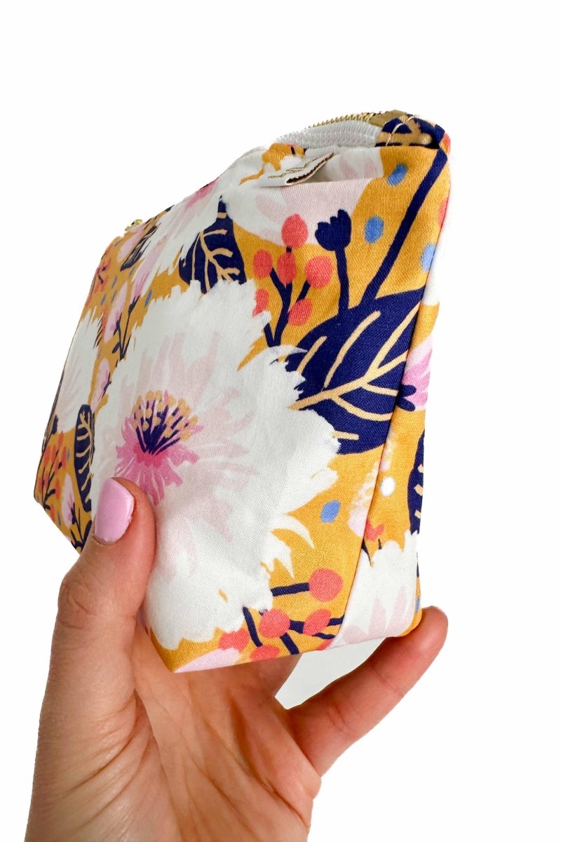 Golden Summer Mini Maxx Cosmetic Bag - Modern Makerie