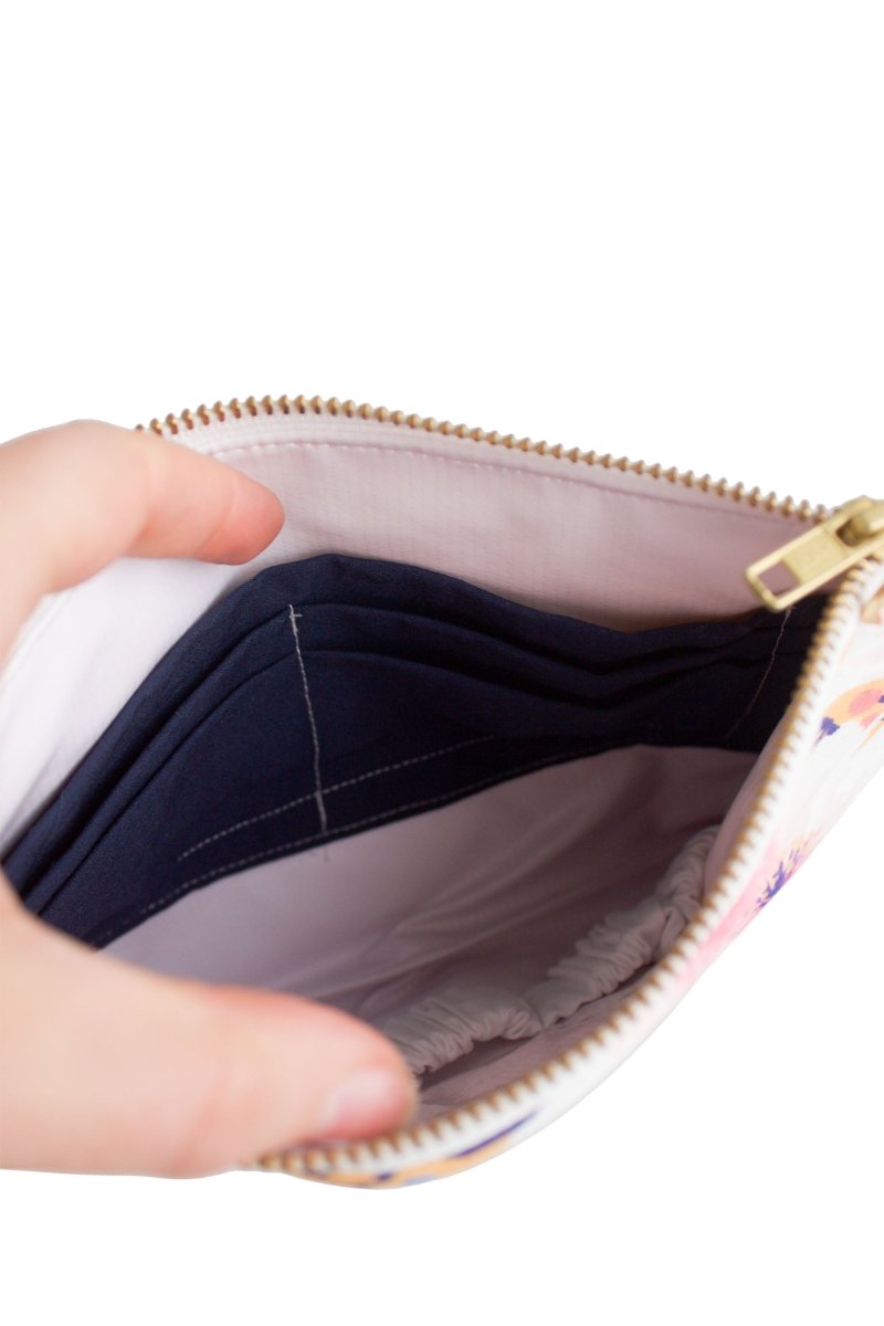 Golden Summer Vegan Leather Wristlet – Convertible Crossbody Wallet - Modern Makerie