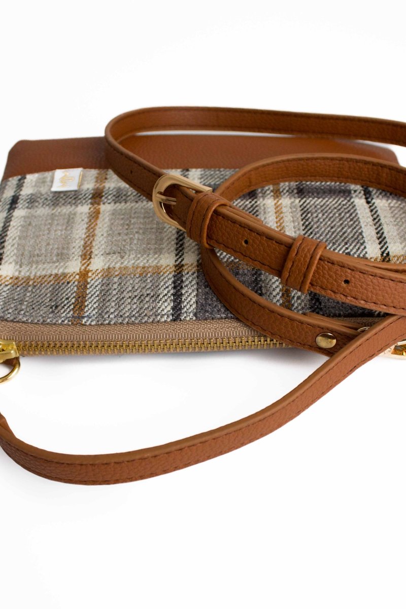 Harvest Plaid Convertible Crossbody Wristlet+ with Compartments - Modern Makerie