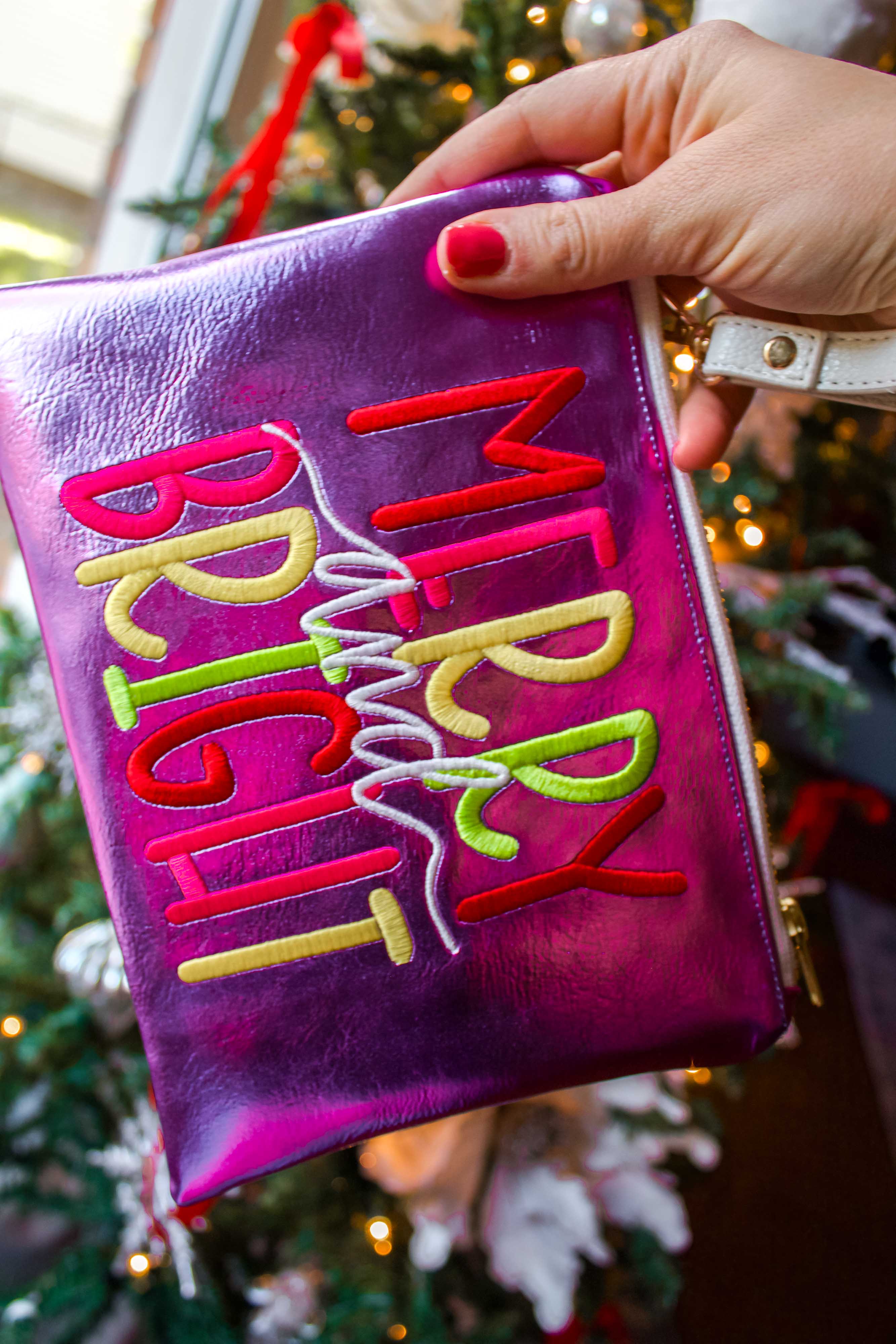 Merry & Bright Convertible Crossbody Wristlet+ with Compartments