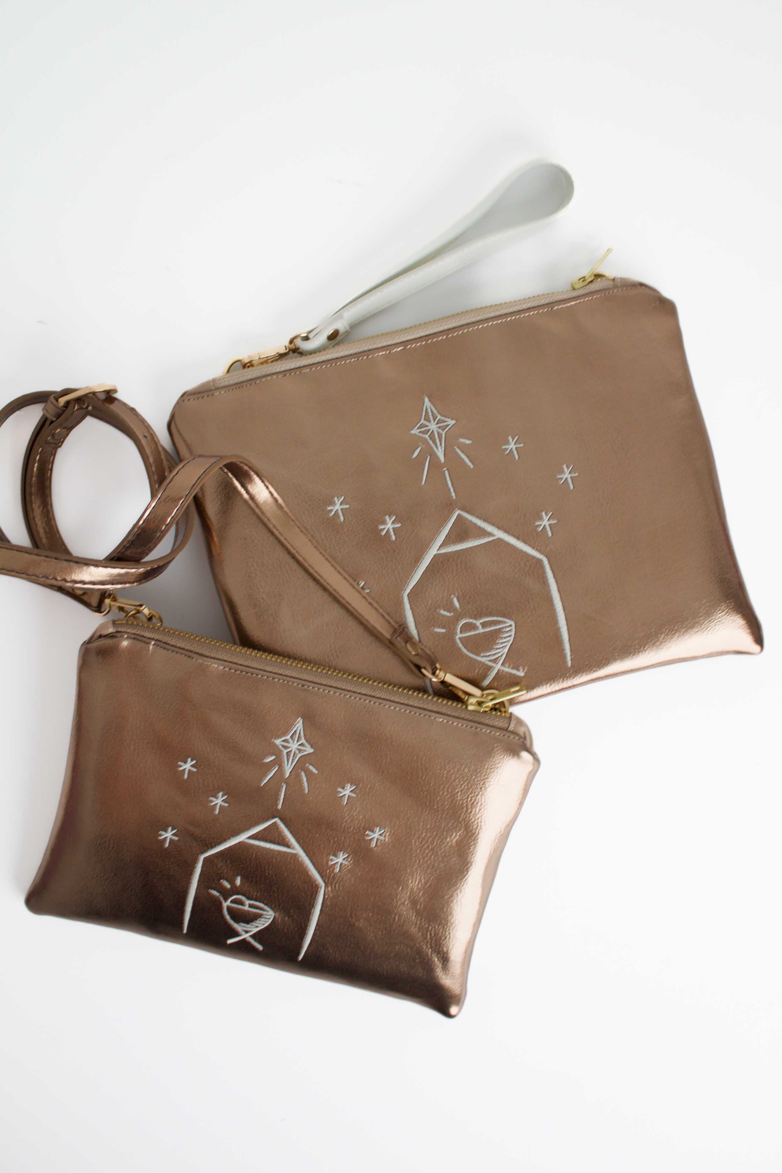 Nativity Convertible Crossbody Wristlet+ with Compartments