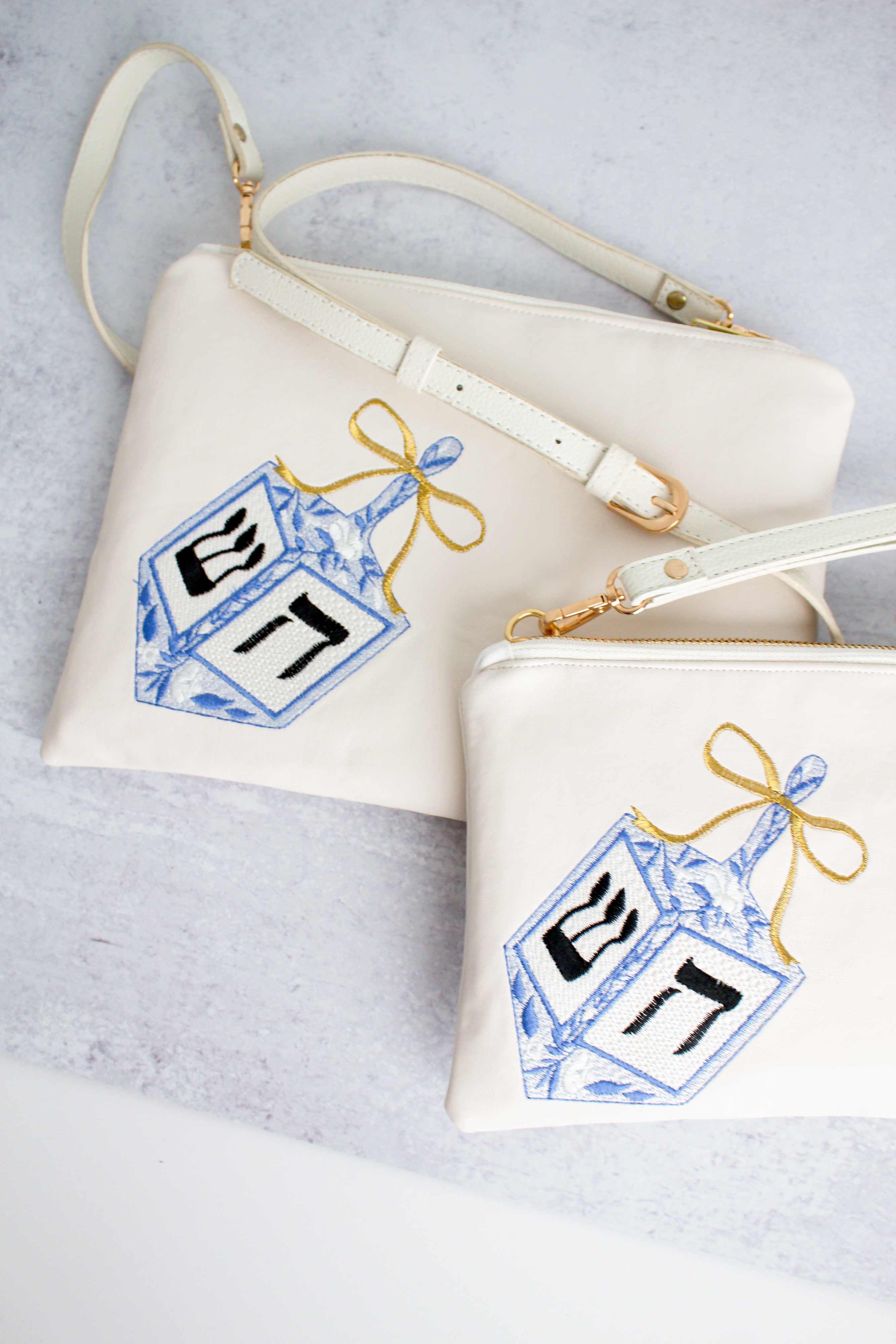 Chinoiserie Dreidel Convertible Crossbody Wristlet+ with Compartments