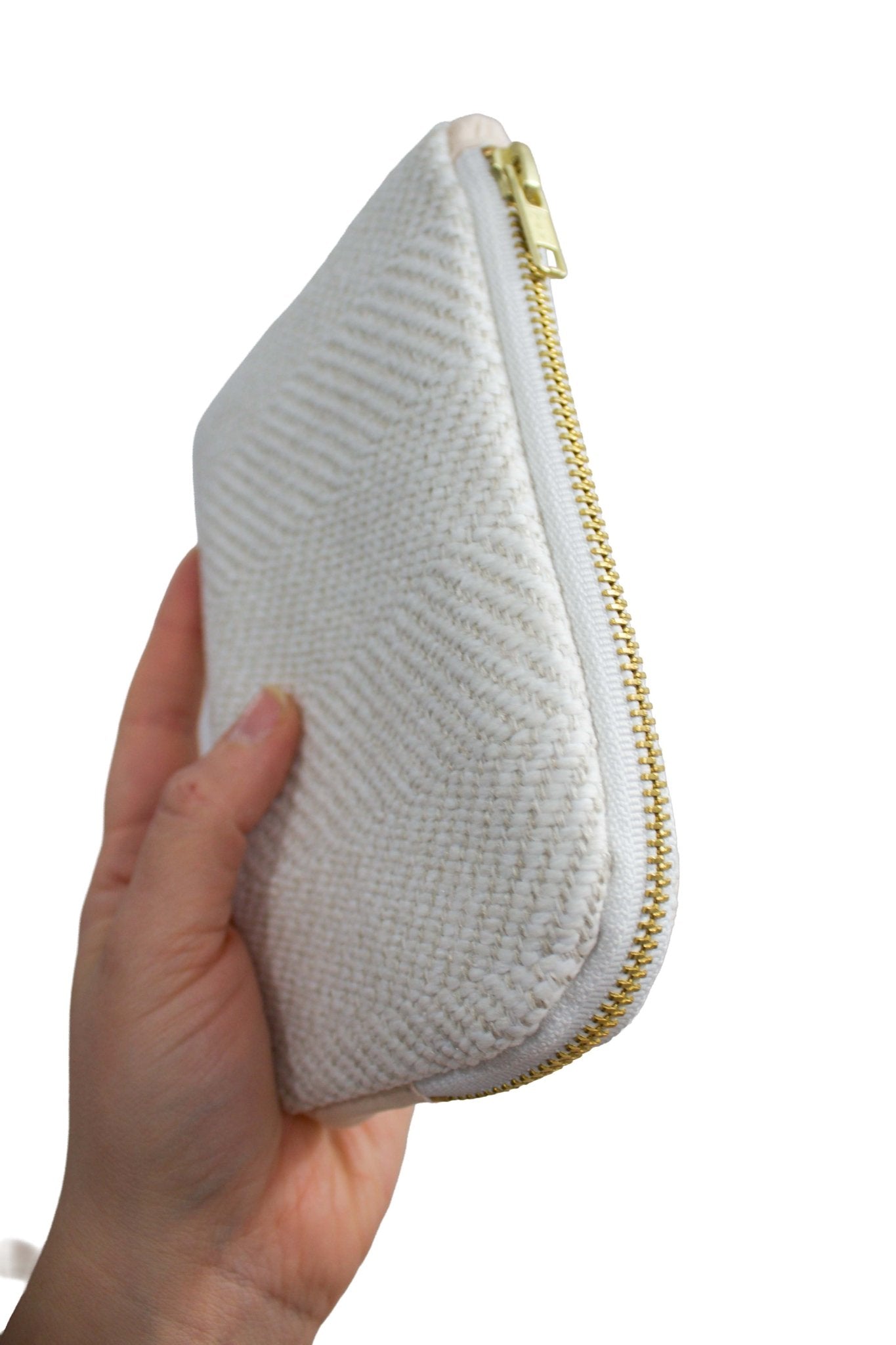 Ivory Herringbone Upcycled Everyday Bag - Modern Makerie