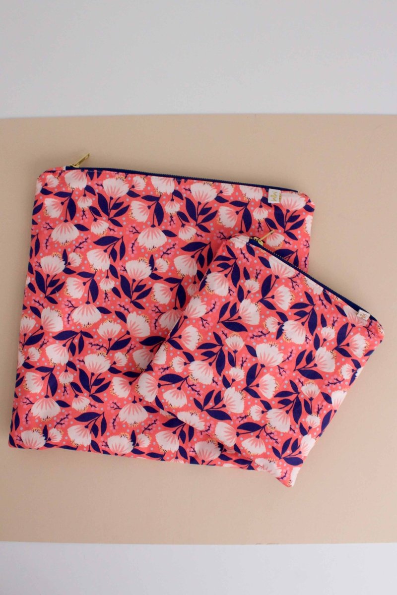 Jess Phoenix Radiant Coral 2 Piece Summer Wet Bag Bundle - Modern Makerie