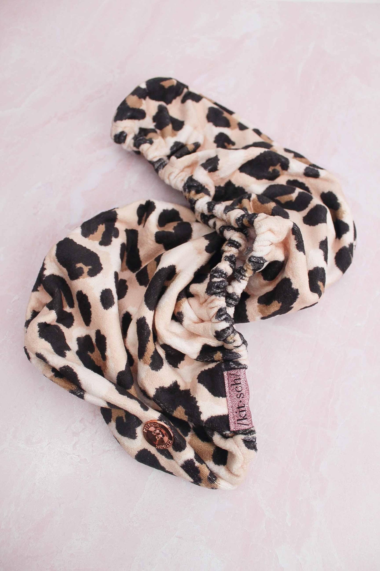 Leopard Microfiber Hair Towel - Modern Makerie