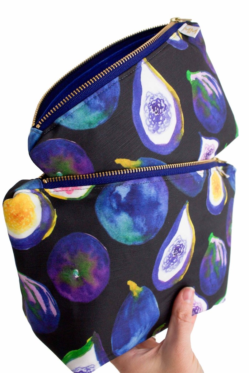 Midnight Fig Mini Maxx & Maxx Toiletry & Makeup Bags - Modern Makerie