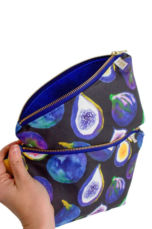 Midnight Fig Mini Maxx & Maxx Toiletry & Makeup Bags - Modern Makerie