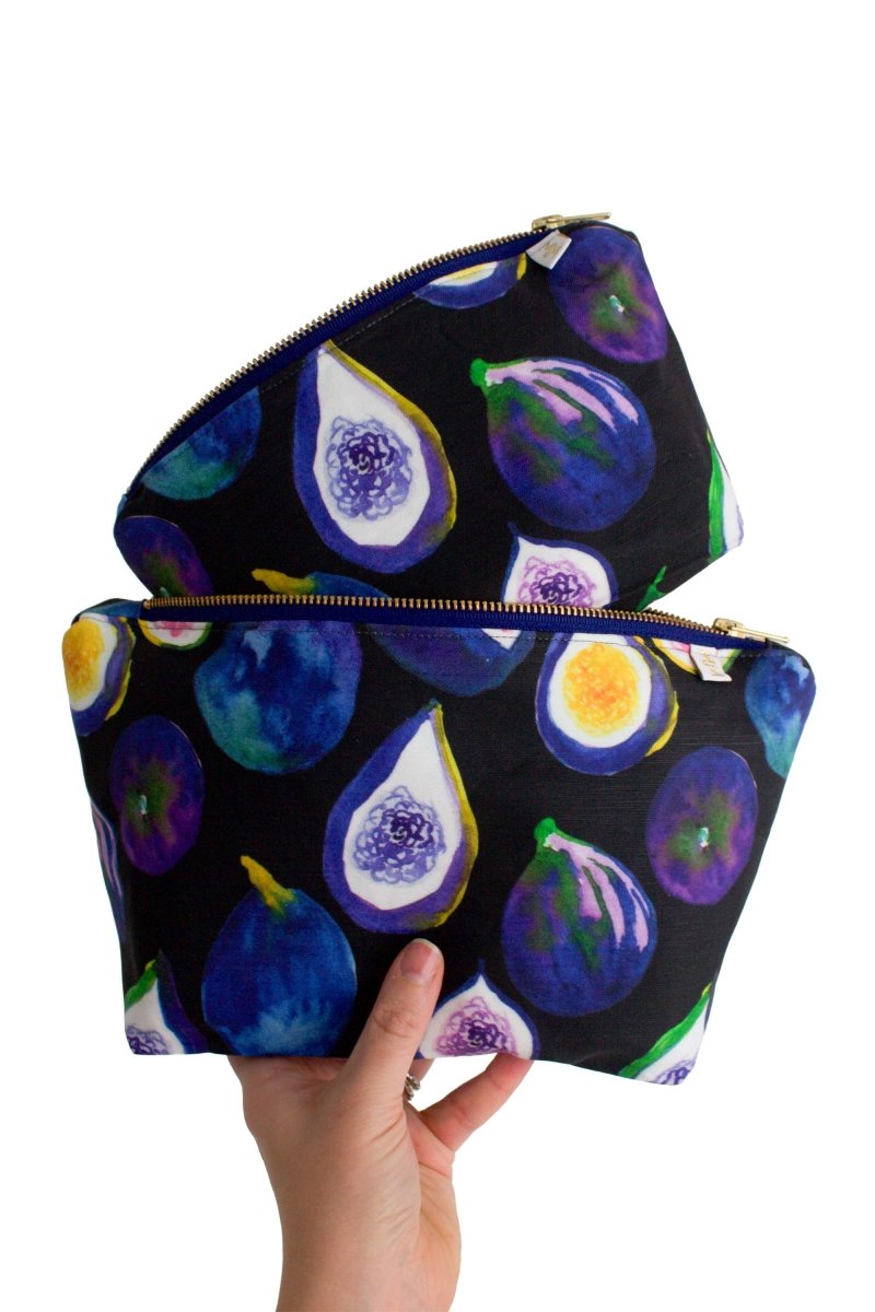 Midnight Fig Mini Maxx & Maxx Toiletry & Makeup Bags - Modern Makerie